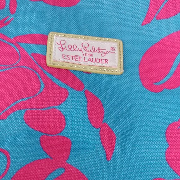 Blue Pink Beach Shells Nautical Shopping Tote - Picture 2 of 5